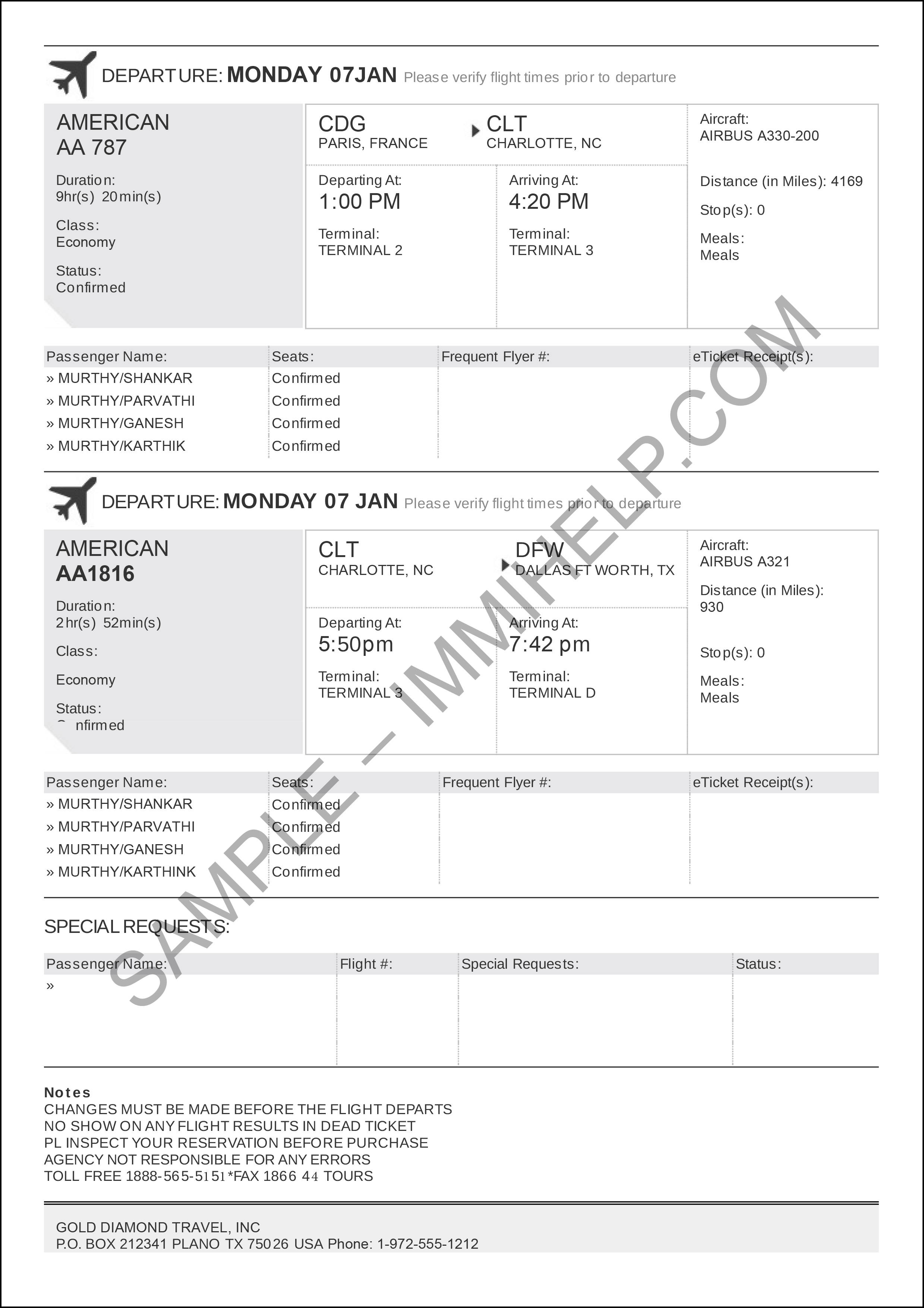 schengen travel plan template