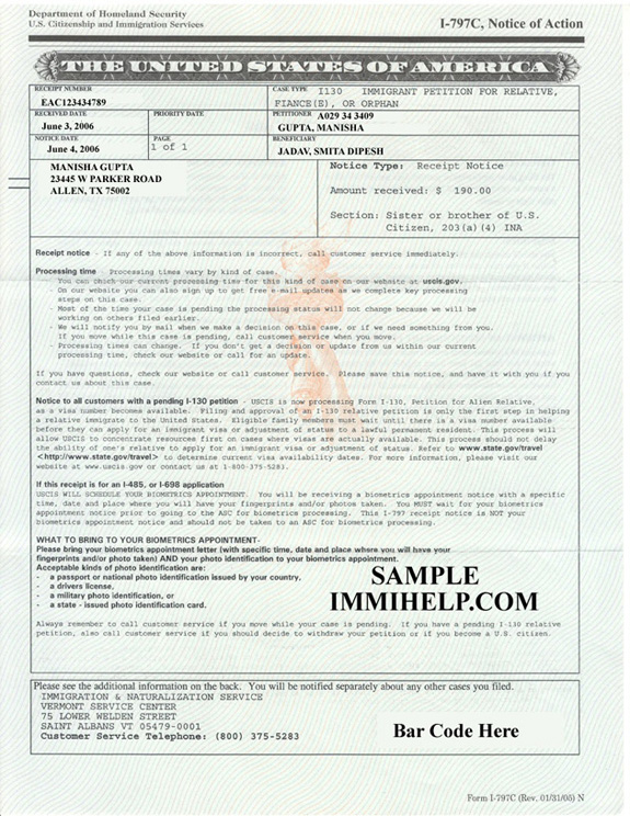 Printable Uscis Forms I 130