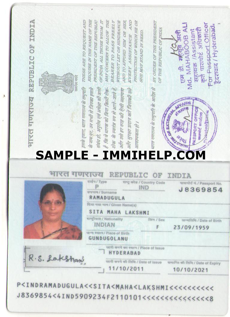 Indian passport