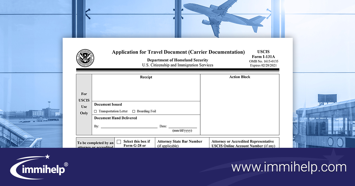 Lost/Stolen Green card Transporation Letter to Travel to the United