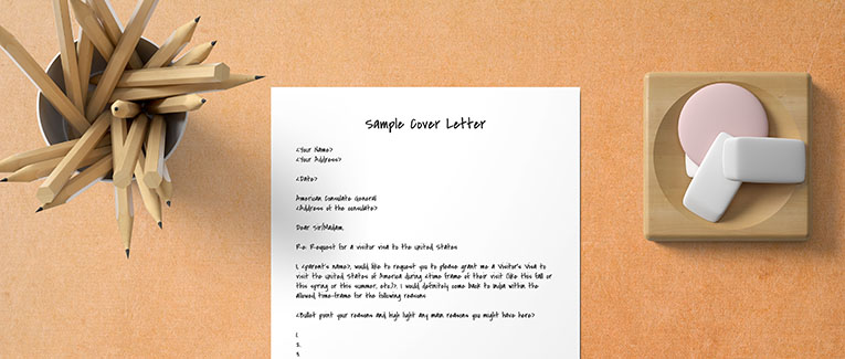passez Mort dans le monde Lac itinerary letter for visa application