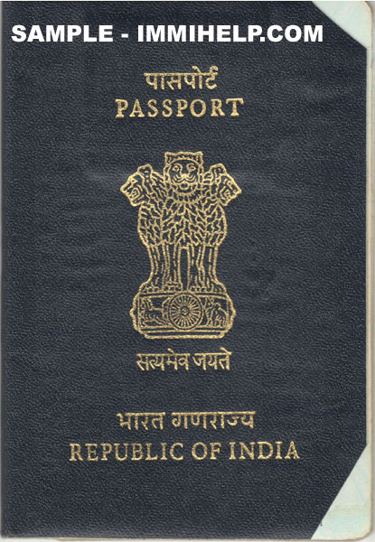 Sample Cancelled Indian Passport - After acuiring foreign citizenship