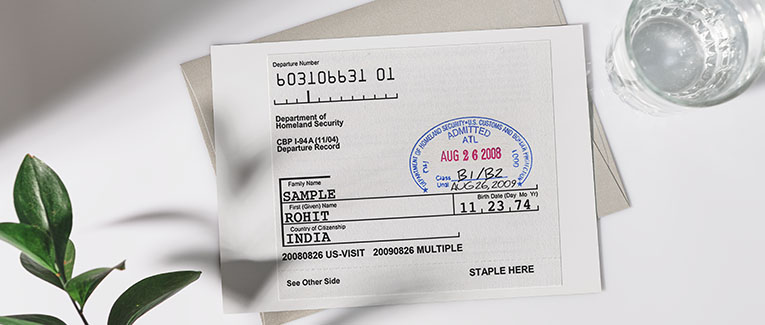 Form I-94 – Arrival / Departure Record for USA