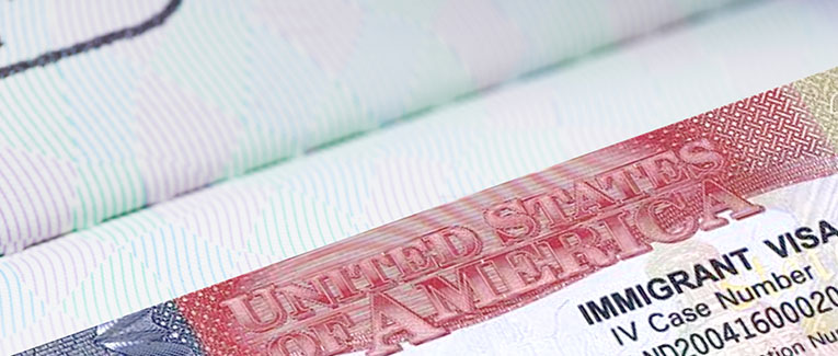 美国移民签证范例